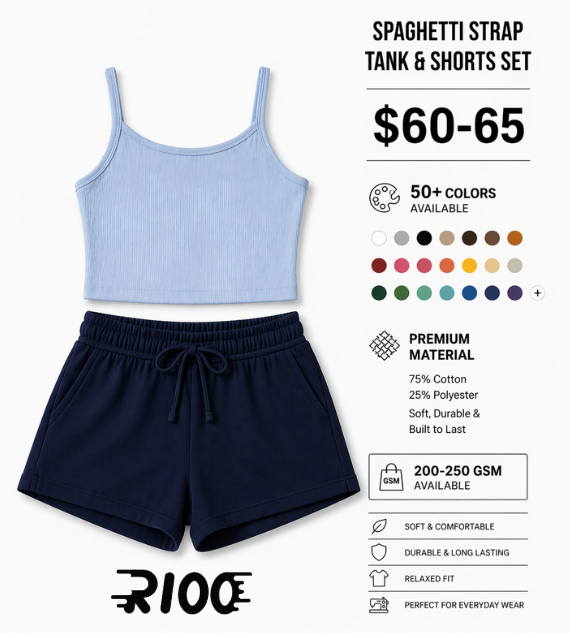 Spaghetti Top/Shorts Bottom