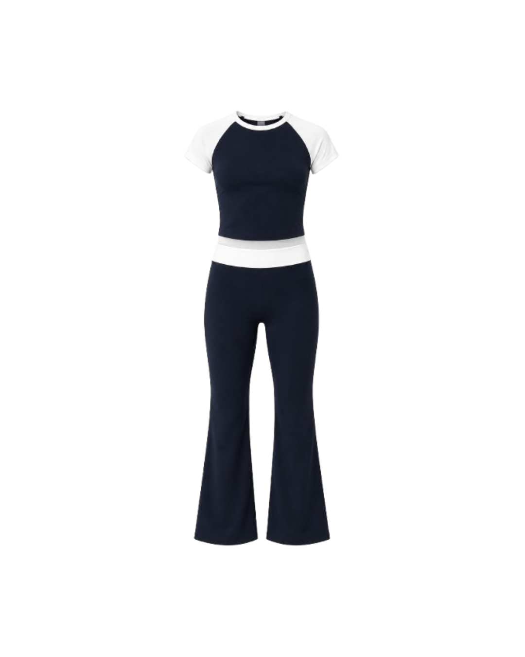 2 Piece Flare Pants/Crop Top