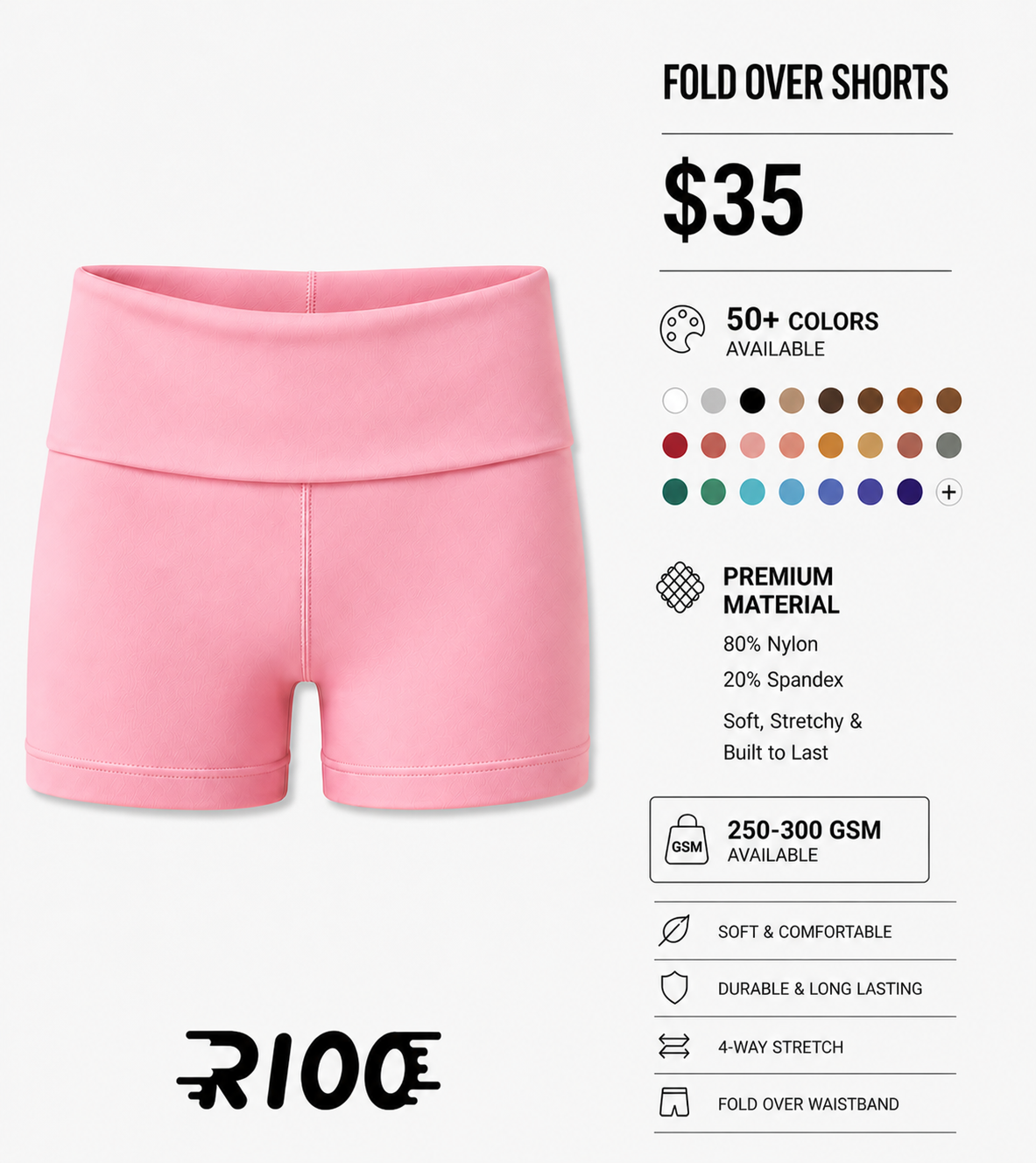 Fold Over Shorts