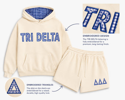 Premium Embroidery Kansas Tri Delta Sets