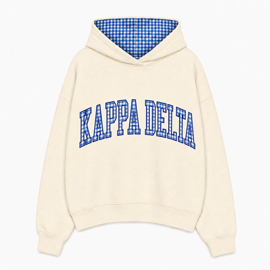 Kappa Delta Gingham Hoodie