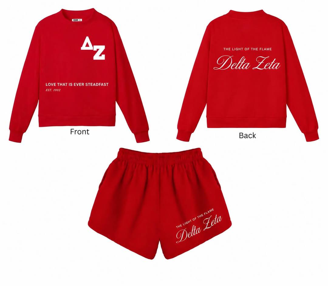 Premium Delta Zeta Tarleton State Mock Neck Sets