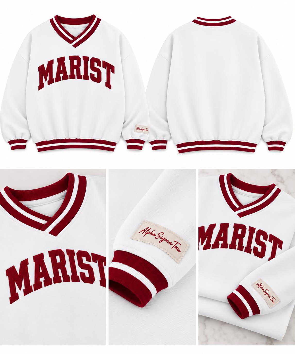 Alpha Sigma Tau Marist Premium Sweaters