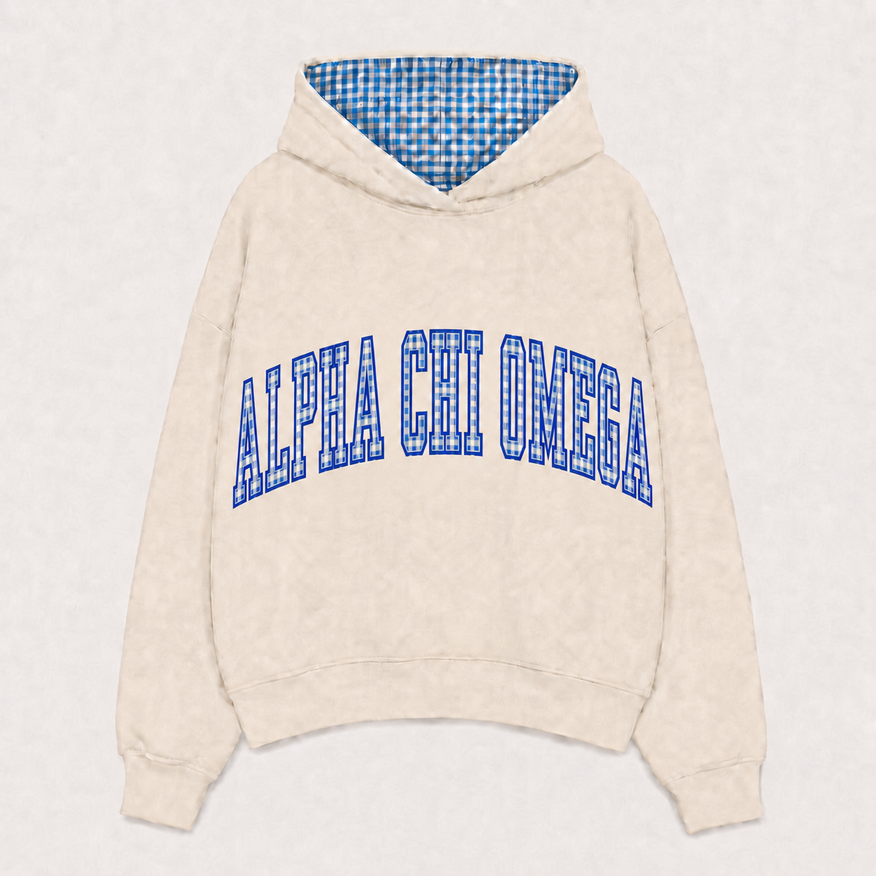 Alpha Chi Omega Gingham Hoodie