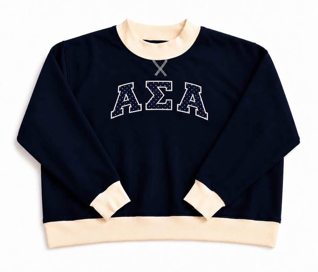 Alpha Sigma Alpha Premium Mock Neck