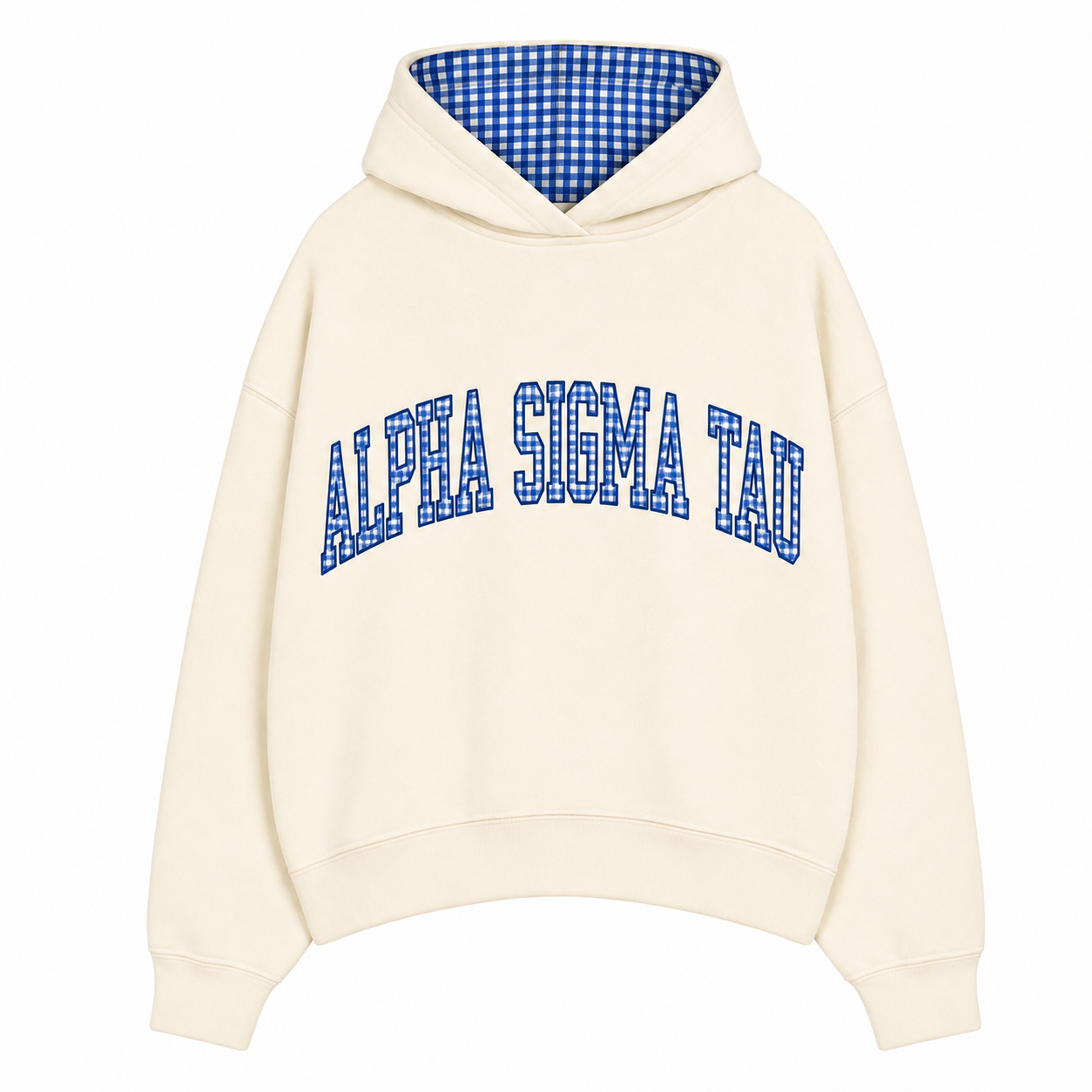 Alpha Sigma Tau Gingham Hoodie