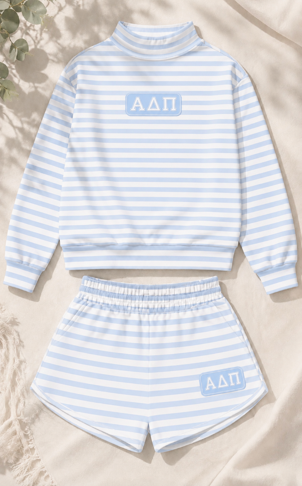 Premium Alpha Delta Pi Tennessee Embroidery Mock Neck Sets