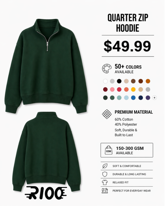 Quarter Zip Hoodie
