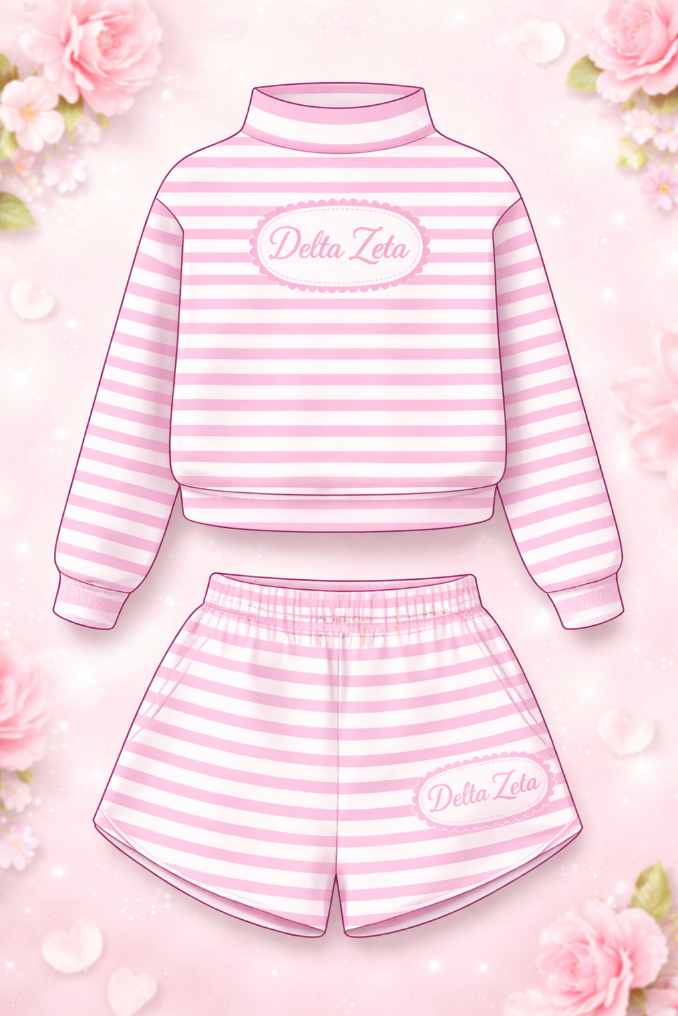 Central Oklahoma Delta Zeta Premium Mock Neck Sets