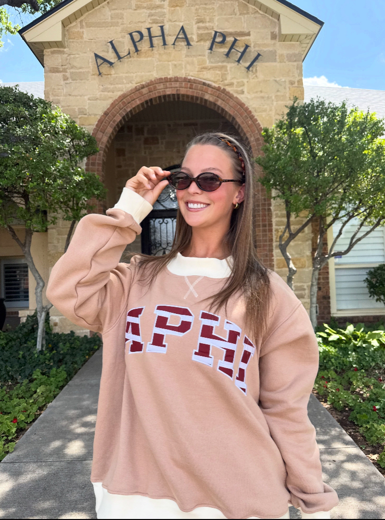 UNF Alpha Phi Premium Mock Neck