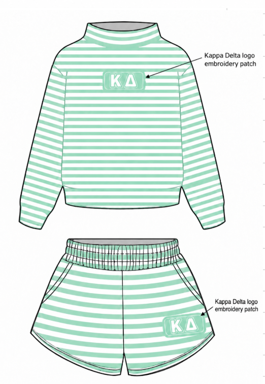 Kappa Delta Murray State Premium Mock Neck Sets