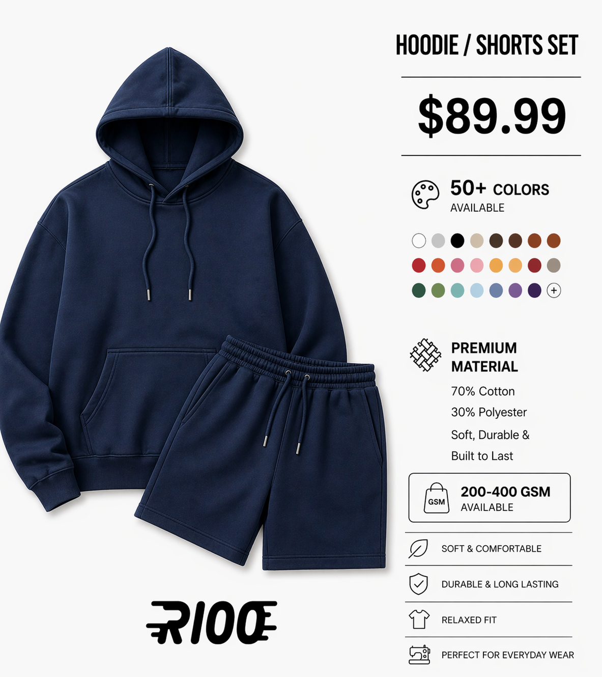 Hoodie/Shorts Set