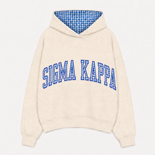 Sigma Kappa Gingham Hoodie