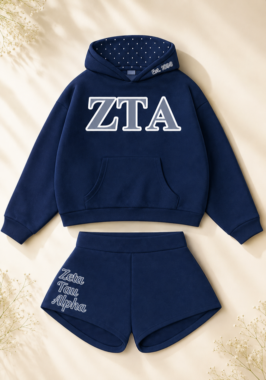 Premium Zeta Tau Alpha Charlotte Embroidery Summer/Fall Sets