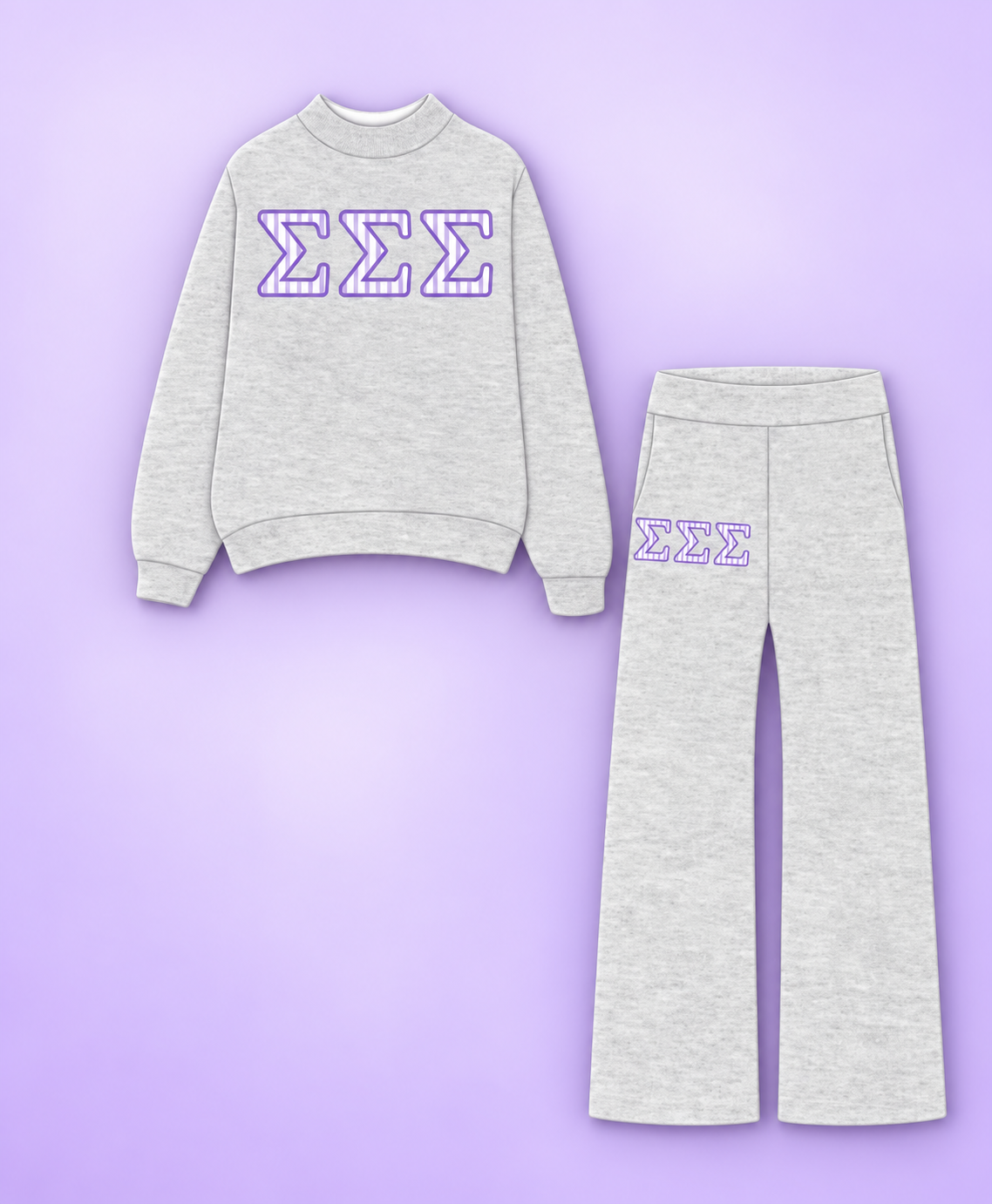 Tri Sigma Southern Arkansas Premium Mock Neck Sets
