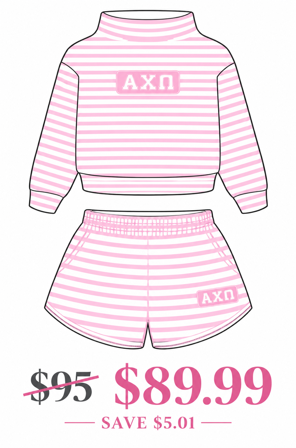 Alpha Chi Omega Augusta University Embroidery Premium Sets