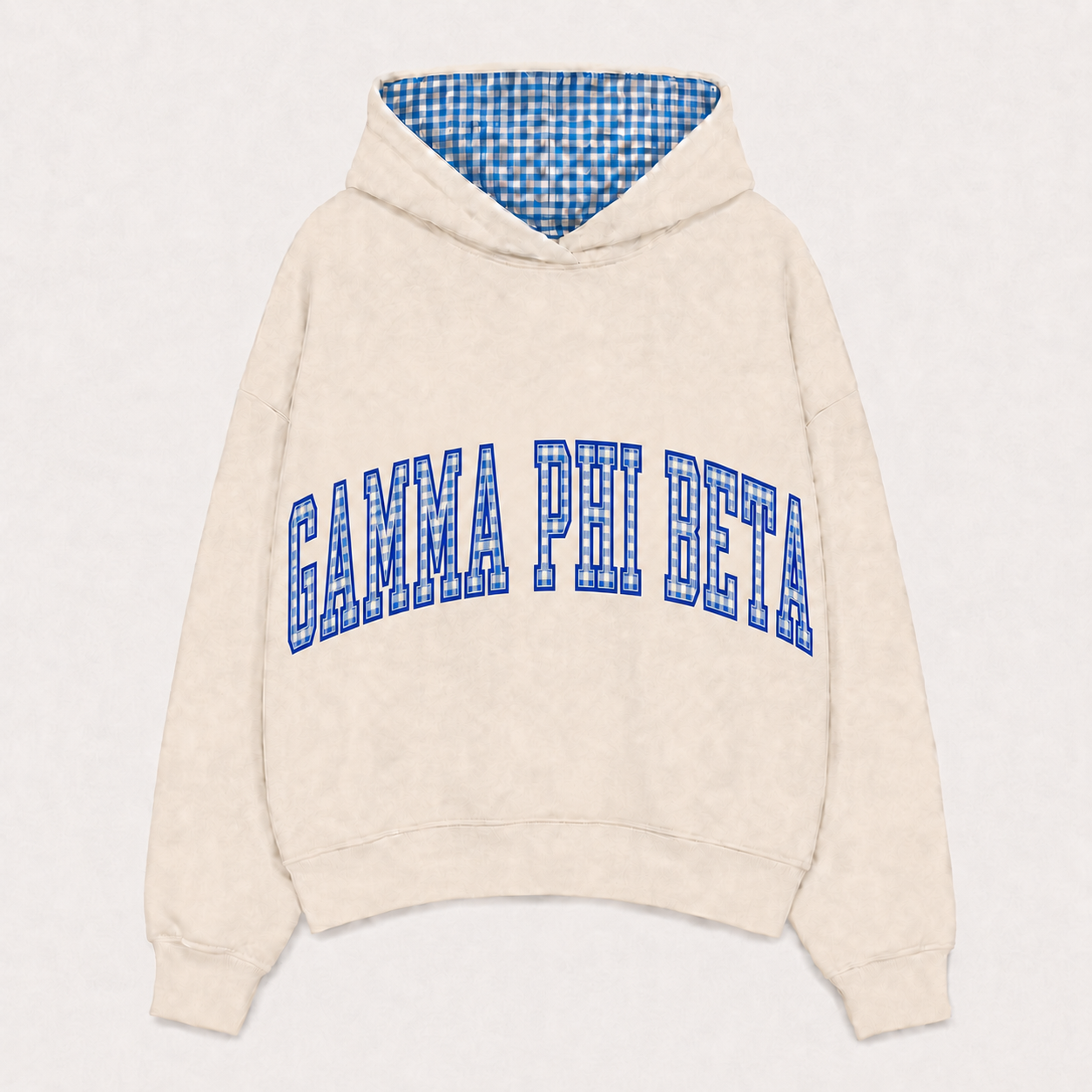 Gamma Phi Beta Gingham Hoodie