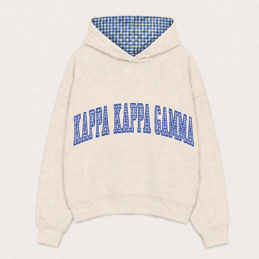 Kappa Kappa Gamma Gingham Hoodie