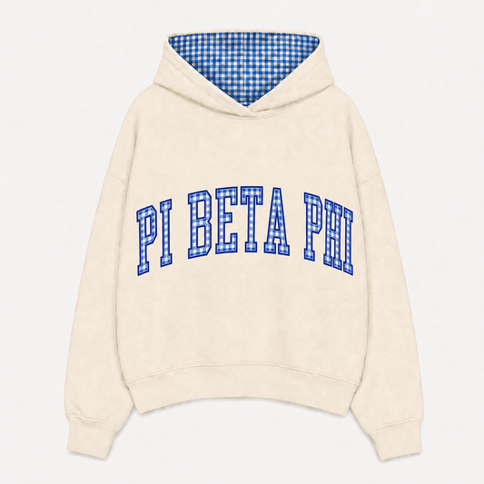 Pi Beta Phi Gingham Hoodie